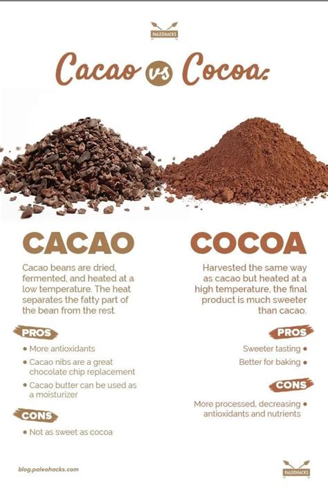 Cacao Vs Cocoa Rfoodhacks