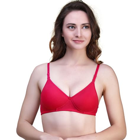Buy In Beauty Cotton Push Up Bra Red Online At Best Prices In India