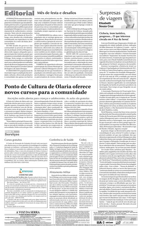 Edição De 2 De Maio De 2017 Jornal A Voz Da Serra