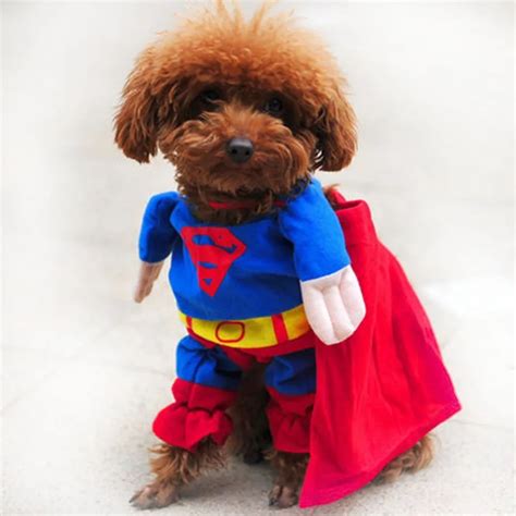 2016 Hot Sale Cute Pet Dog Superman Clothes Suit Puppy Jumpsuit Apparel