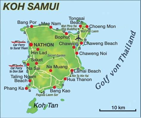 Where Is Koh Samui In Thailand Map Map