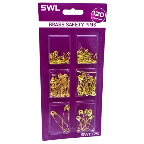 Swl Brass Safety Pins 120pcs