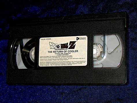 It's time to obtain dragon ball z: -=Chameleon's Den=- Dragon Ball Z VHS Tape: The Return of Cooler (Dubbed)