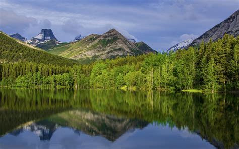 Nature Landscapes Lakes Reflection Trees Forest