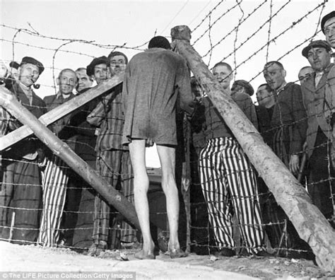 Clip Shows Germans Made To Walk Around Nazi Camp After WW2 Daily Mail