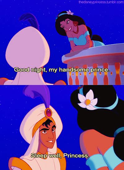 Jasmine Goodnight My Handsome Prince Aladdin Sleep Well Princess