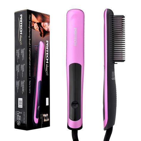 However, there's some strategy involved: Straightening Comb Hair Brush Straightener Electric Hair ...