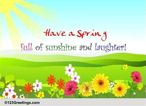 Spread Some Spring Fun Free Fun Ecards Greeting Cards 123 Greetings