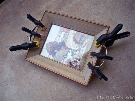 Lets Drink Coffee Darling Diy Picture Frame Tray