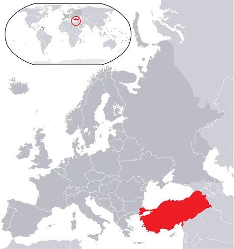 Location Of The Republic Of Turkey