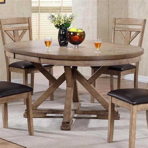 Winners Only Grandview Round Table With Butterfly Leaf Reeds