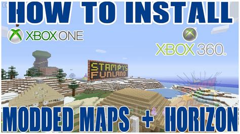 How To Download Custom Maps And Mod On Minecraft Xbox 360 One Youtube
