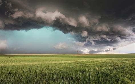 Clouds Forming Over Field Wallpaper Clouds Field Wallpaper Storm Clouds