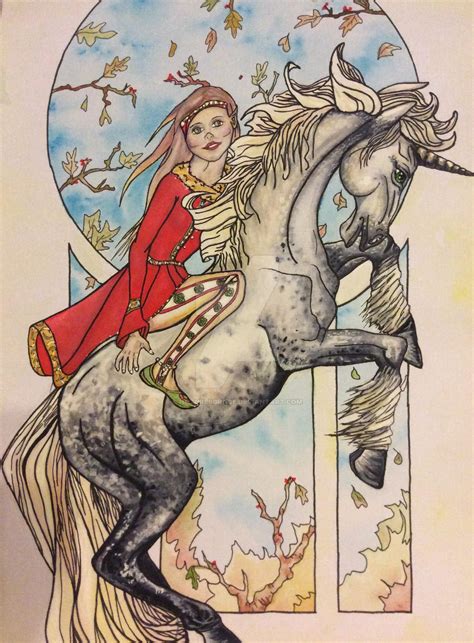 Fairy Riding A Unicorn Brighids Way Icavy By Naturesgrace On Deviantart