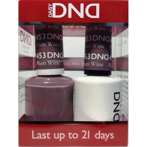 DND Nail Polish Gel Matching Lacquer Set 453 PLUM WINE Walmart Com