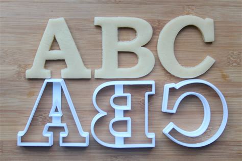 Alphabet Letter Cookie Cutter 3d Printed Choose Your Letter Etsy
