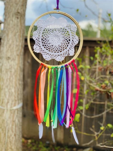 Art And Craft Kit For Kids Diy Rainbow Dream Catcher Etsy