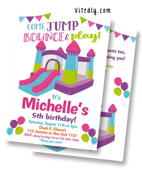 Pin On Jump And Bounce Invitation