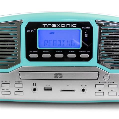 Buy Trexonic Retro Record Player With Bluetooth Cd Players And 3 Speed
