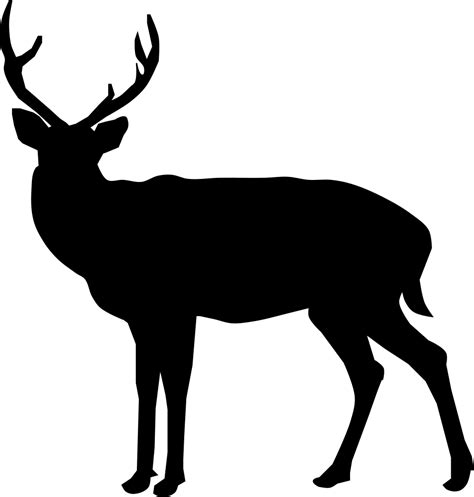 Onlinelabels Clip Art Buck Deer Silhouette