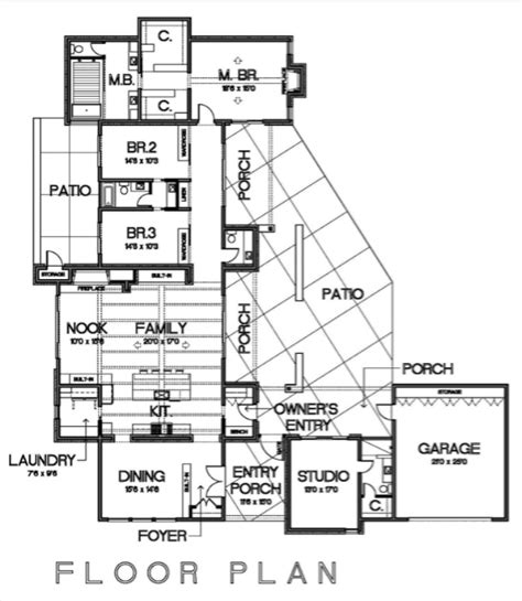 Cliff May Inspired Floor Plan Floor Plans House Floor Plans Home