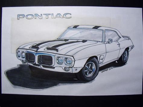 Car Sketch 1969 Pontiac Trans Am By Akiramat On Deviantart