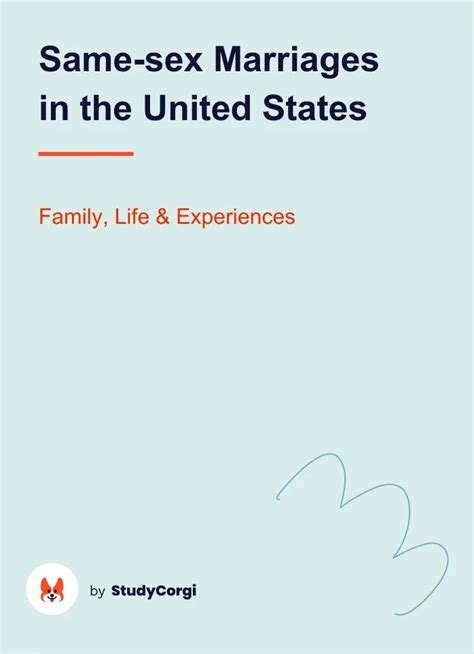 Same Sex Marriages In The United States Free Essay Example