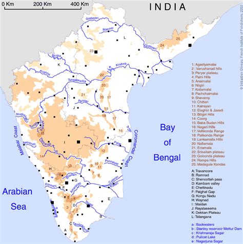 South India Regions Map Maps Of India