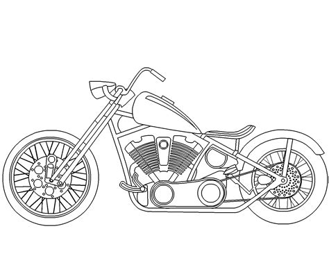 Motorcycle coloring pages crossbike chopper racing motorbike scooter cruiser & more free printable coloring pages colomio entdecken. Motorcycle Coloring Pages