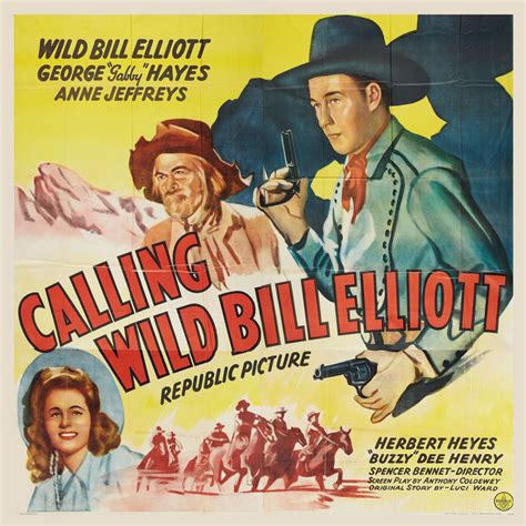 Calling Wild Bill Elliott 1943 Bill Elliott Republic Pictures Western Movie Vintage Movies