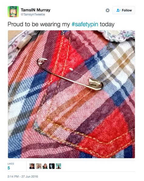 An American Woman In London Wants Brits To Wear Safety Pins To Show Solidarity With Migrants