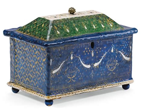 Italian Venice Early 16th Century Casket With A Label Printed