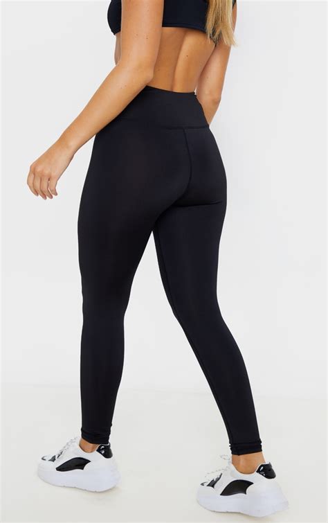 Black Cut Out Long Gym Legging Active Prettylittlething