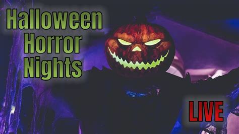 🔴 Live Creepy Stroll Through Halloween Horror Nights Scare Zones 🎃