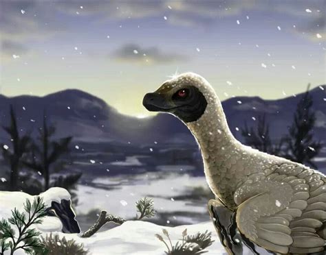 Winter Dinosaur Prehistoric Wildlife Prehistoric Animals Dinosaur Art