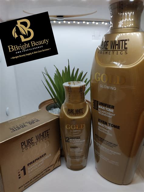Pure White Gold Glowing 400ml Lotion Set Bbright Beauty Store