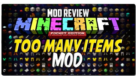 Too Many Items Mod Para Mcpe 0110 Y 0111 Minecraft Pocket Edition