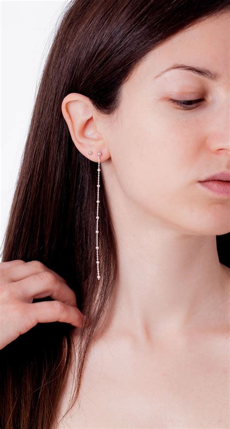 Beautiful Long Earrings By Sofia Kov Jewelry Chainearrings