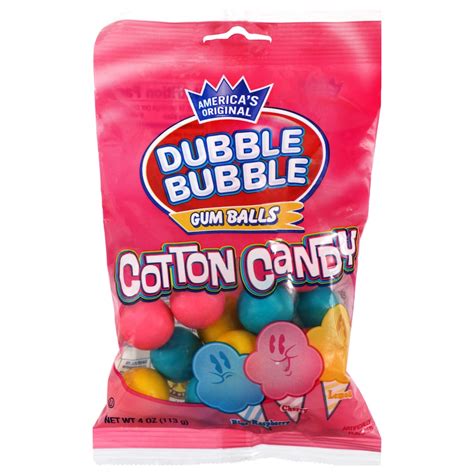 Bulk Dubble Bubble Cotton Candy Gum Balls 4 Oz Bags Dollar Tree