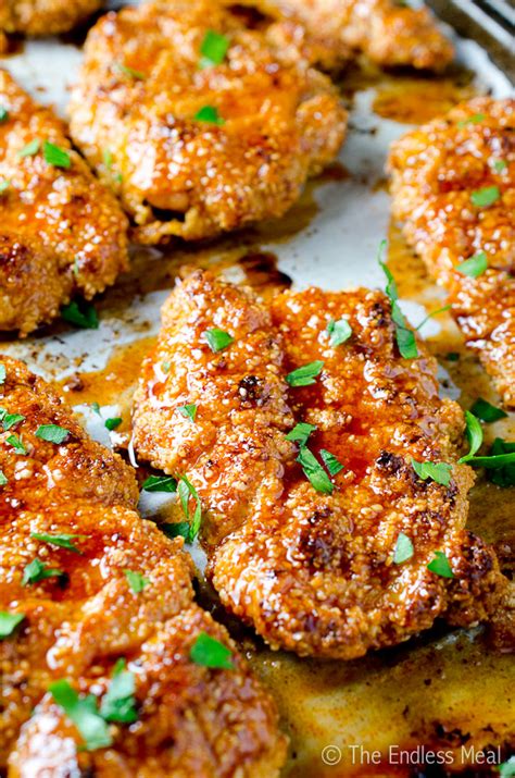 The chicken is first marinated in buttermilk (diy buttermilk below) and spices then battered in a mixture of flour, corn starch, and more spices. Sweet and Spicy Paleo Chicken Fingers | The Endless Meal