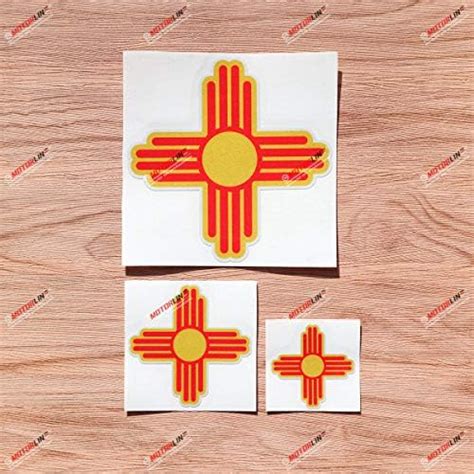 New Mexico State Flag Nm Ancient Zia Sun Vinyl Decal