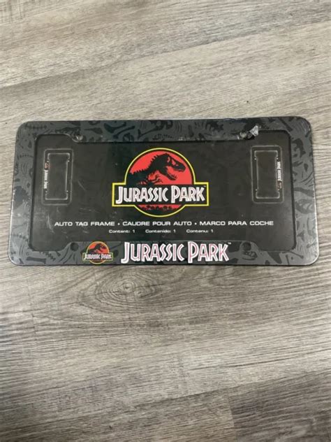 Jurassic Park Dinosaurs Dino T Rex License Plate Front Auto Tag Plate