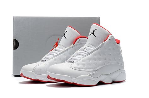 Nike Air Jordan Xiii 13 Retro Kid White Red Basketball Shoes 414571 103