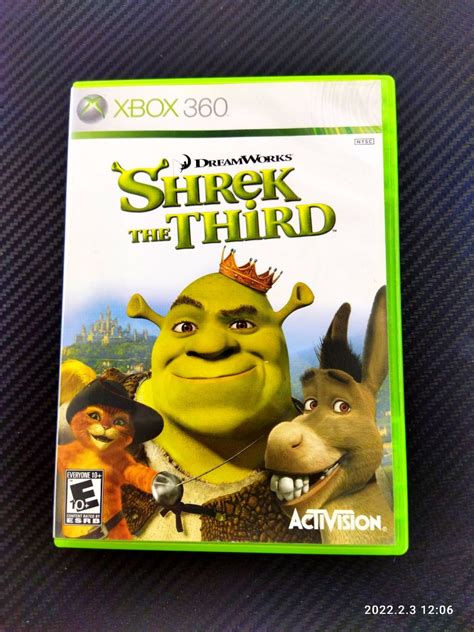 Shrek The Third Xbox 360 Game Video Gaming Video Games Xbox On Carousell