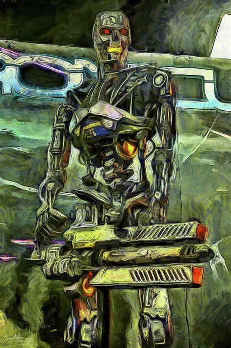 The Terminator Art Digital Art By Tommy Anderson Fine Art America