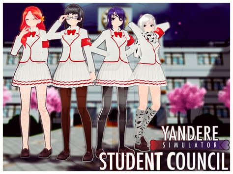 Mmd Tda Student Council Yandere Simulator By Ariadnagarcia On