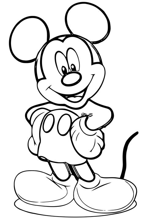 Mickey Mouse Coloring Page Mickeymouse Mickey Mouse Coloring Pages My