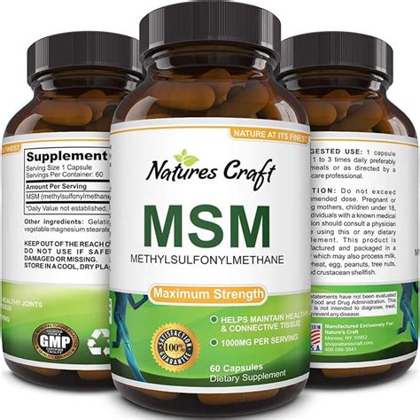 Msm Supplement For Humans Natural Antioxidant Sulfur