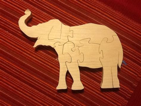 Elephant Scroll Saw Puzzle Scroll Saw Woodworking