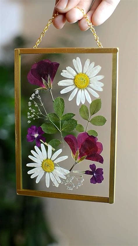 Pressed Flowers Frame Pressed Flower Crafts Flower Frame Pressed